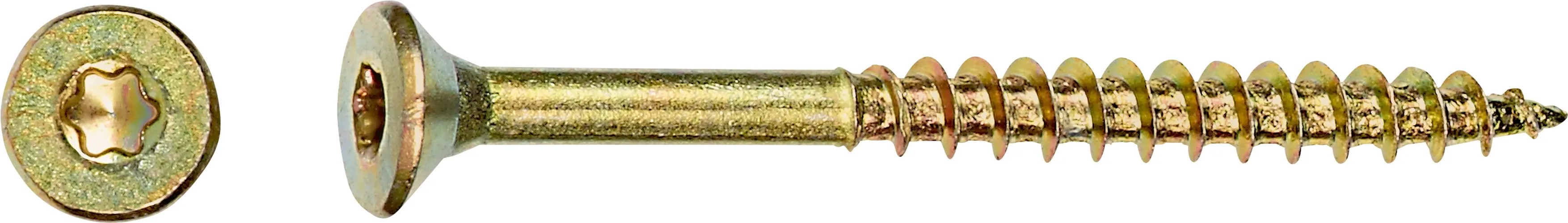 Süllyesztett fejű univerzális csavar TX-behajtás 5 mm x 45 mm 20 darab Süllyesztett fejű univerzális csavar TX-behajtás 5 mm x 45 mm 20 darab