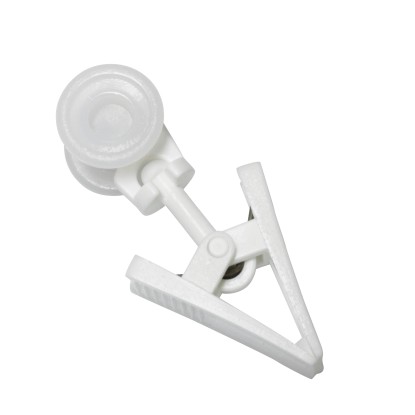 GARDINIA görgő csipesszel fehér U-sínhez GARDINIA görgő csipesszel fehér U-sínhez