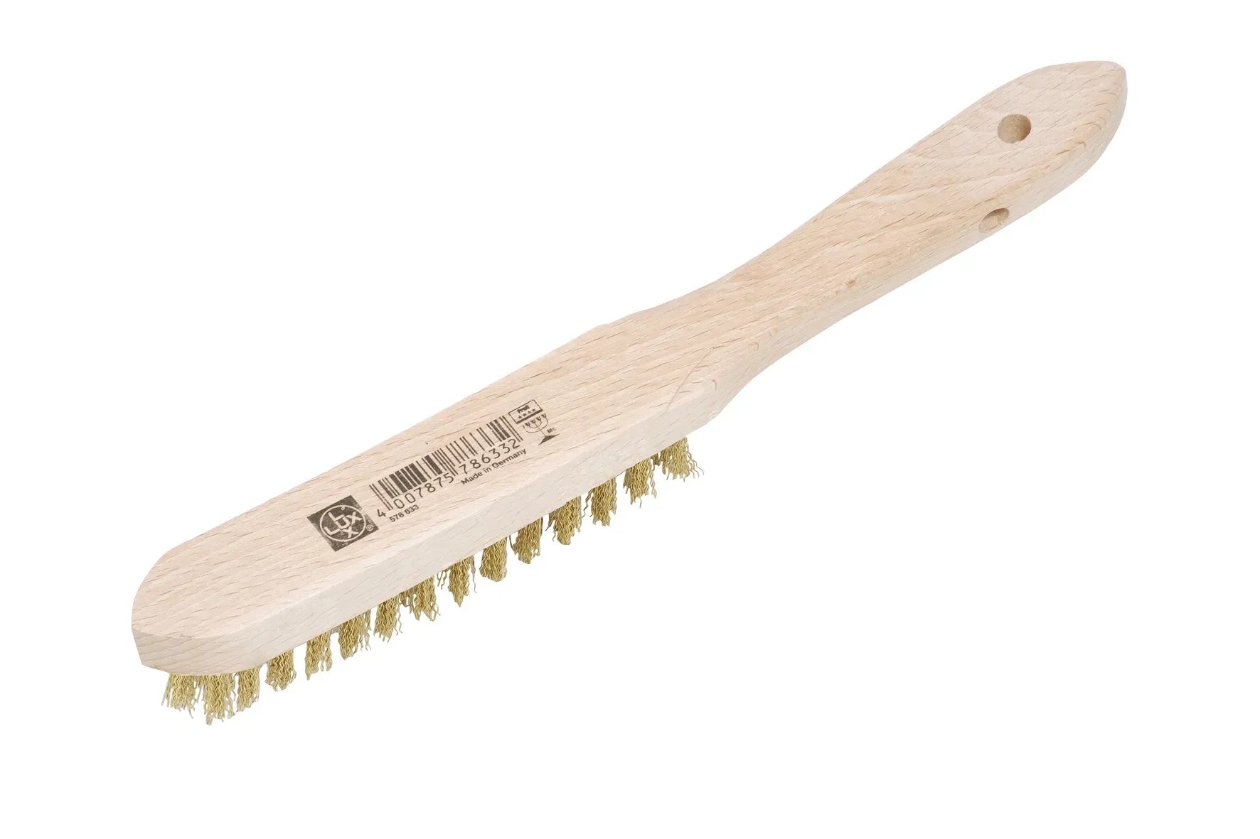 LUX-TOOLS sárgarézdrótkefe 3 soros LUX-TOOLS sárgarézdrótkefe 3 soros