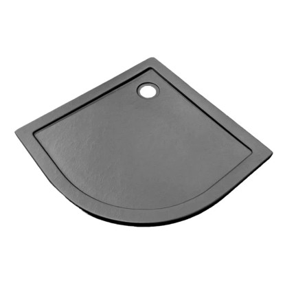 Zeus 90 íves akril zuhanytálca kőhatású felülettel antracit 90 cm x 90 cm x 4 cm Zeus 90 íves akril zuhanytálca kőhatású felülettel antracit 90 cm x 90 cm x 4 cm