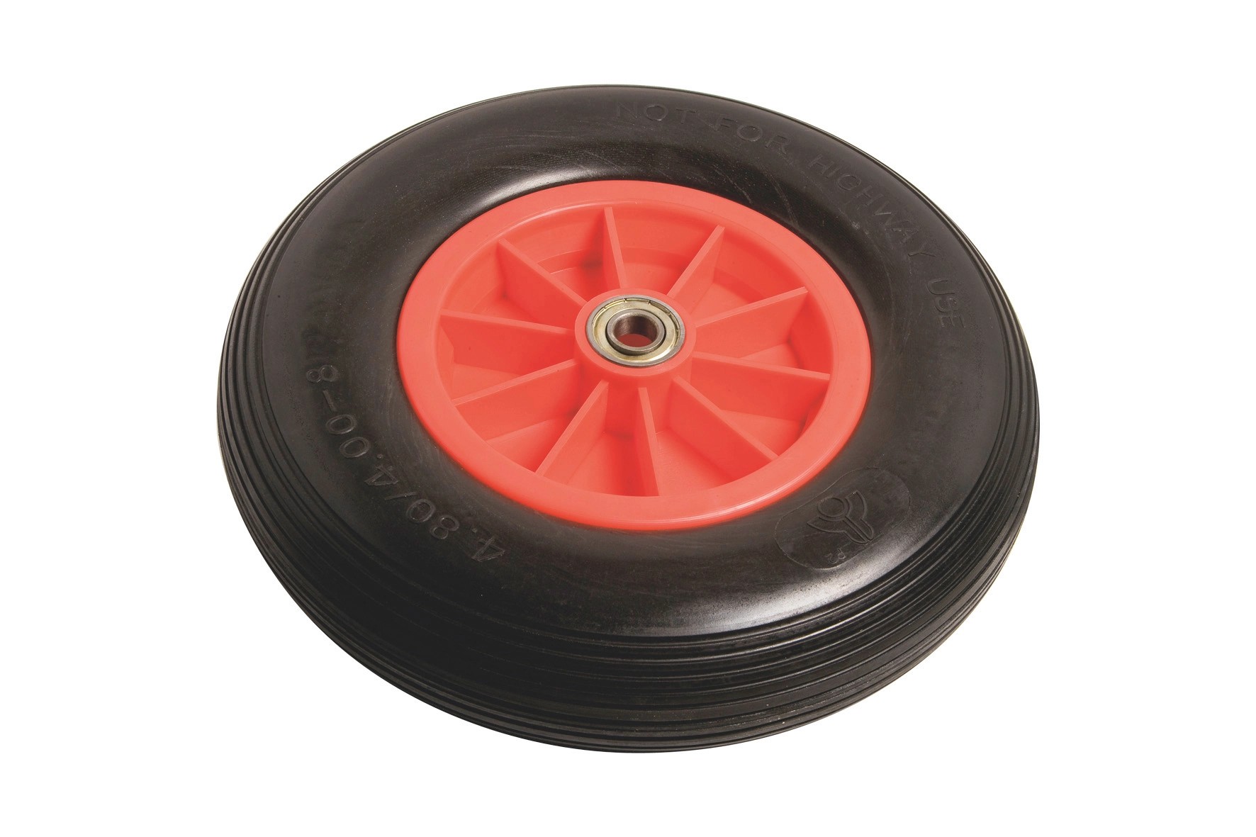 Defektbiztos kerék felnivel, profillal, átmérő: 400 mm, 100 kg, vörös-fekete Defektbiztos kerék felnivel, profillal, átmérő: 400 mm, 100 kg, vörös-fekete