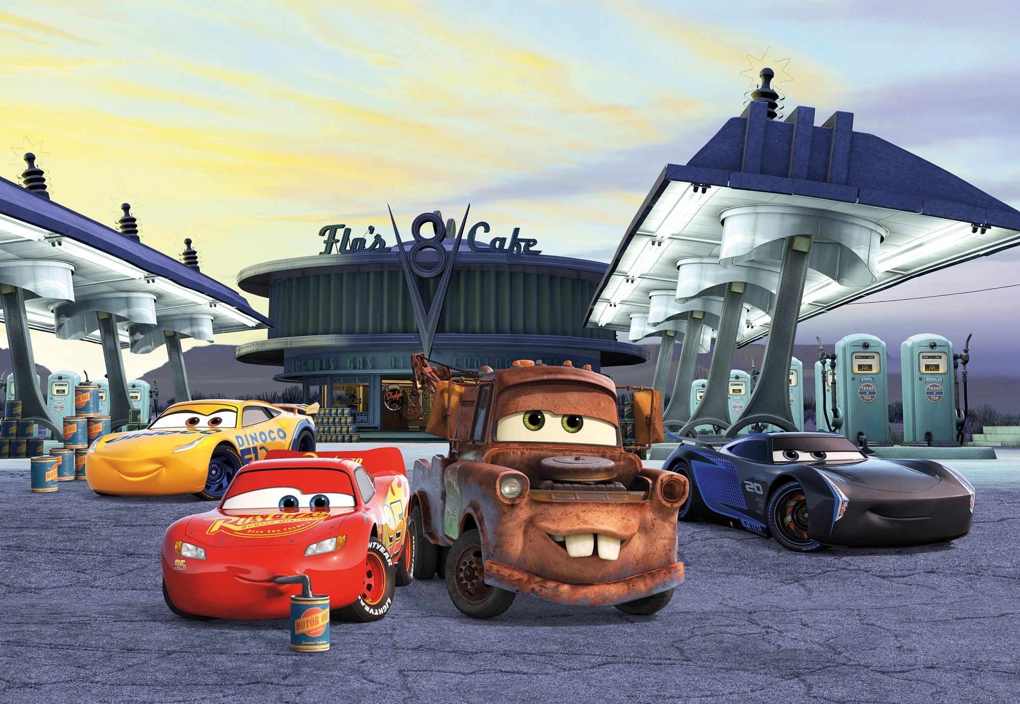 Komar fotótapéta Cars3 Station 368 cm x 254 cm Komar fotótapéta Cars3 Station 368 cm x 254 cm