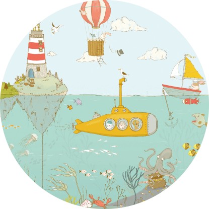 Komar nemszőtt fotótapéta Dot Underwater öntapadó átmérő 125 cm Komar nemszőtt fotótapéta Dot Underwater öntapadó átmérő 125 cm