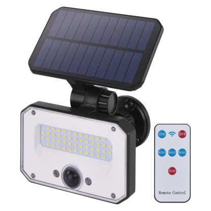 Led solár reflektor IP54 melegfehér 1500 lm PIR Led solár reflektor IP54 melegfehér 1500 lm PIR