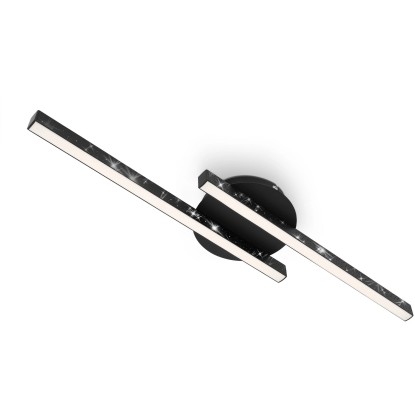 Brilo Rey LED mennyezeti lámpa 2-es 60 cm 6 W 3000 K fekete Brilo Rey LED mennyezeti lámpa 2-es 60 cm 6 W 3000 K fekete