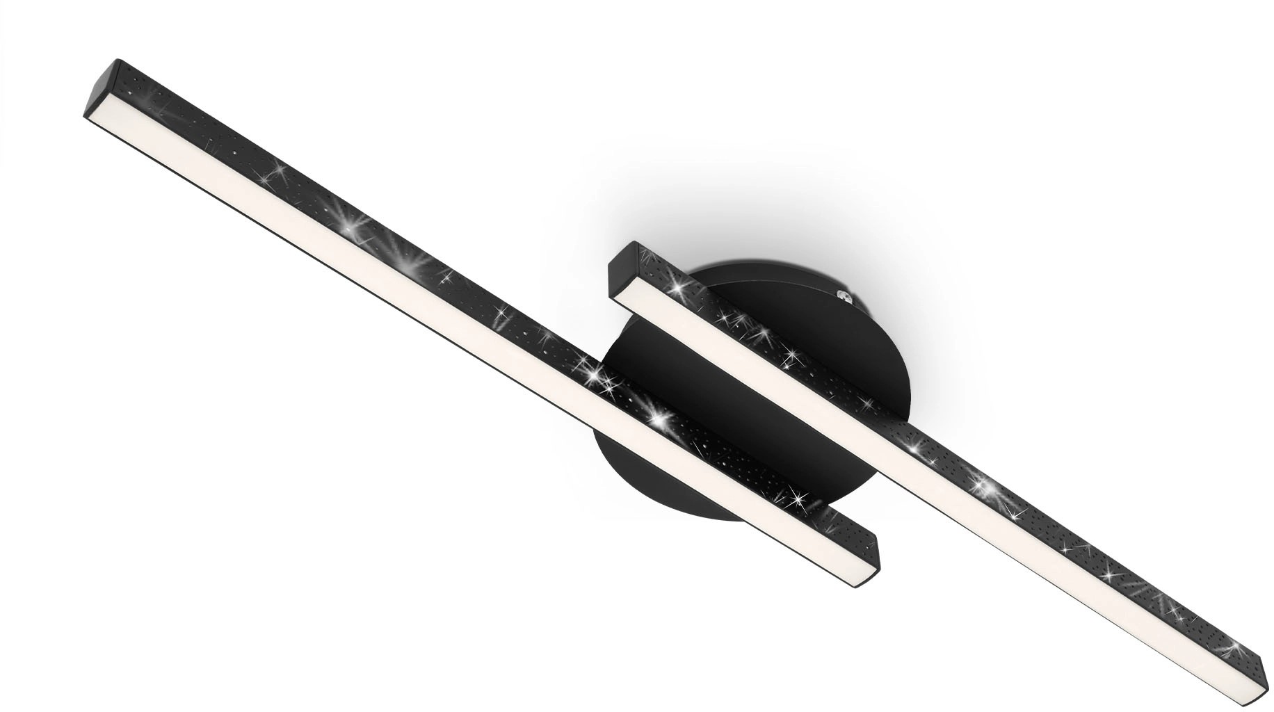 Brilo Rey LED mennyezeti lámpa 2-es 60 cm 6 W 3000 K fekete Brilo Rey LED mennyezeti lámpa 2-es 60 cm 6 W 3000 K fekete