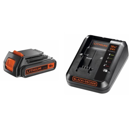 Akkumulátor és töltő készlet Black+Decker Akkumulátor és töltő készlet Black+Decker