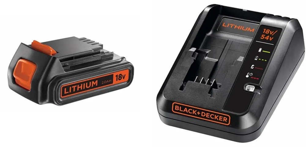Akkumulátor és töltő készlet Black+Decker Akkumulátor és töltő készlet Black+Decker