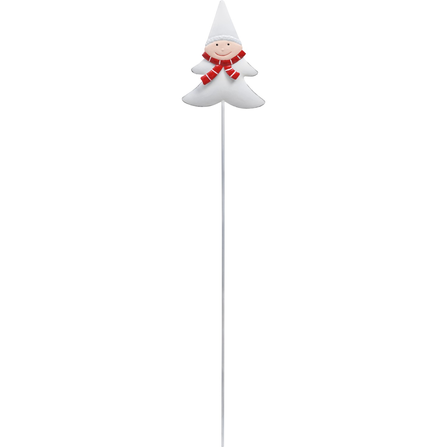 Leszúrható fém kerti dekoráció fenyőhóember 96 cm x 0,4 cm x 15 cm színes Leszúrható fém kerti dekoráció fenyőhóember 96 cm x 0,4 cm x 15 cm színes