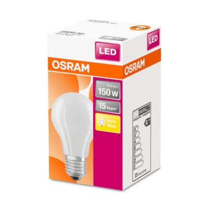 Osram LED-izzó E27 villanykörte alakú 17 W 2452 lm 11,8 cm x 7 cm (Ma x Át) Osram LED-izzó E27 villanykörte alakú 17 W 2452 lm 11,8 cm x 7 cm (Ma x Át)