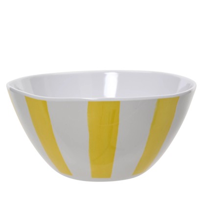 Melamin tál átmérő 15,2 cm x 7,2 cm sárga-fehér Melamin tál átmérő 15,2 cm x 7,2 cm sárga-fehér