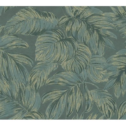 Zöld-arany pálma mintás tapéta 10 m x 0,53 m Zöld-arany pálma mintás tapéta 10 m x 0,53 m