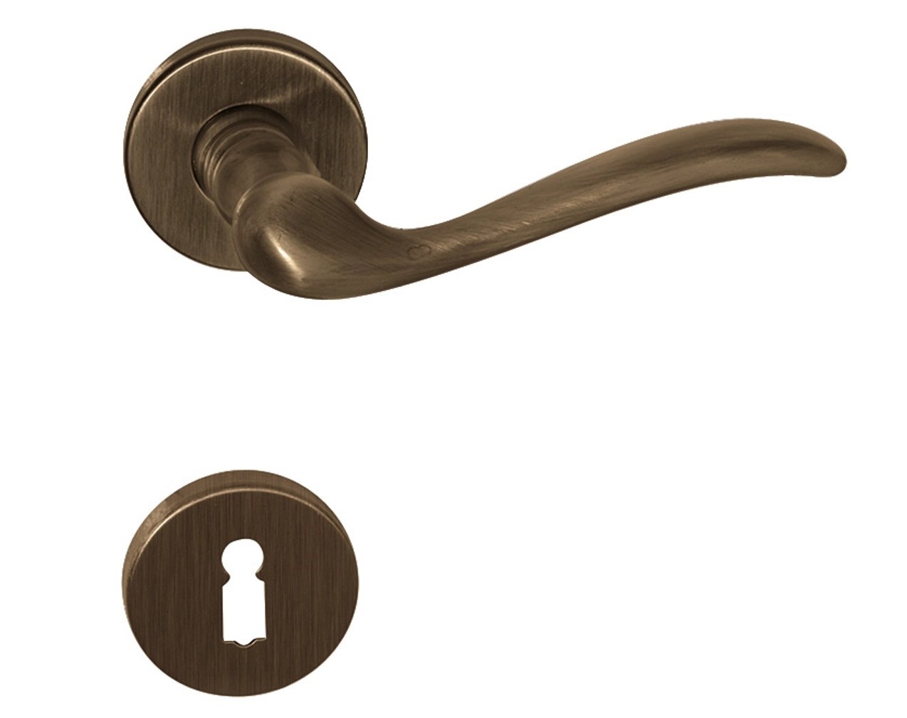 Maestro kilincs Tolosa PZ rozettás csiszolt bronz Maestro kilincs Tolosa PZ rozettás csiszolt bronz