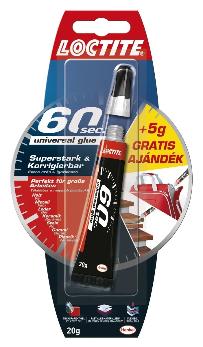 Pattex univerzális ragasztó 60sec. 20 gramm átlátszó és színtelen tubus Pattex univerzális ragasztó 60sec. 20 gramm átlátszó és színtelen tubus