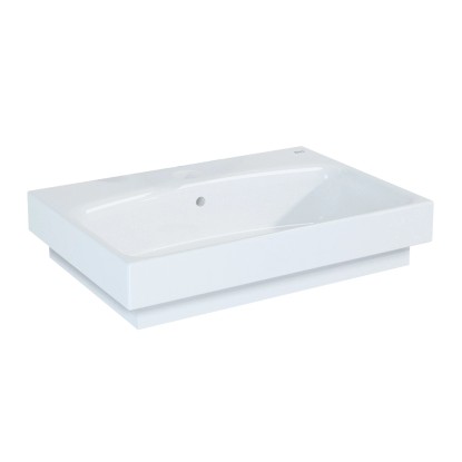 Mosdókagyló Luna 60 cm kerámia szögletes fehér Mosdókagyló Luna 60 cm kerámia szögletes fehér