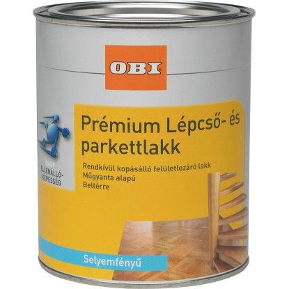 OBI lépcső- és parkettalakk oldószeres átlátszó selyemfényű 375 ml OBI lépcső- és parkettalakk oldószeres átlátszó selyemfényű 375 ml