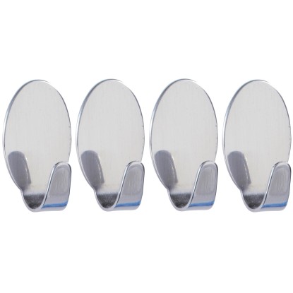 Wenko fényes rozsdamentes törpe akasztó 4 db-os készlet Wenko fényes rozsdamentes törpe akasztó 4 db-os készlet