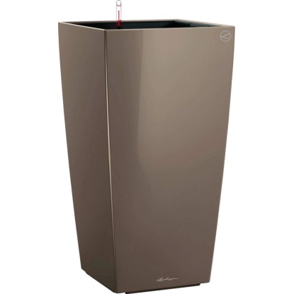 Lechuza Cubico Premium oszlopkaspó 30 cm x 30 cm szürkésbarna magasfényű Lechuza Cubico Premium oszlopkaspó 30 cm x 30 cm szürkésbarna magasfényű