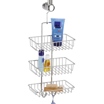 Wenko Exclusiv Nivala, zuhanypolc, 3 polc, fényes króm Wenko Exclusiv Nivala, zuhanypolc, 3 polc, fényes króm