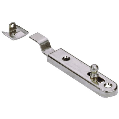 Hajlított bútorretesz 50 mm nikkelezett 2 darab Hajlított bútorretesz 50 mm nikkelezett 2 darab