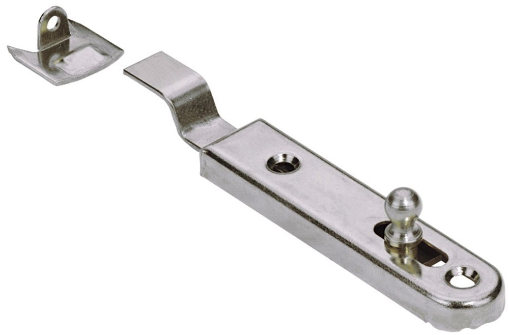 Hajlított bútorretesz 50 mm nikkelezett 2 darab Hajlított bútorretesz 50 mm nikkelezett 2 darab