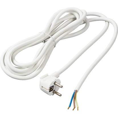 OBI tápvezeték dugós csatlakozóval 3 m fehér OBI tápvezeték dugós csatlakozóval 3 m fehér