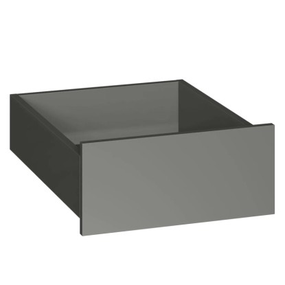 Grafit színű fiók 18 cm magas 50 cm x 58 cm-es (szélesség/mélység) szekrényhez Grafit színű fiók 18 cm magas 50 cm x 58 cm-es (szélesség/mélység) szekrényhez