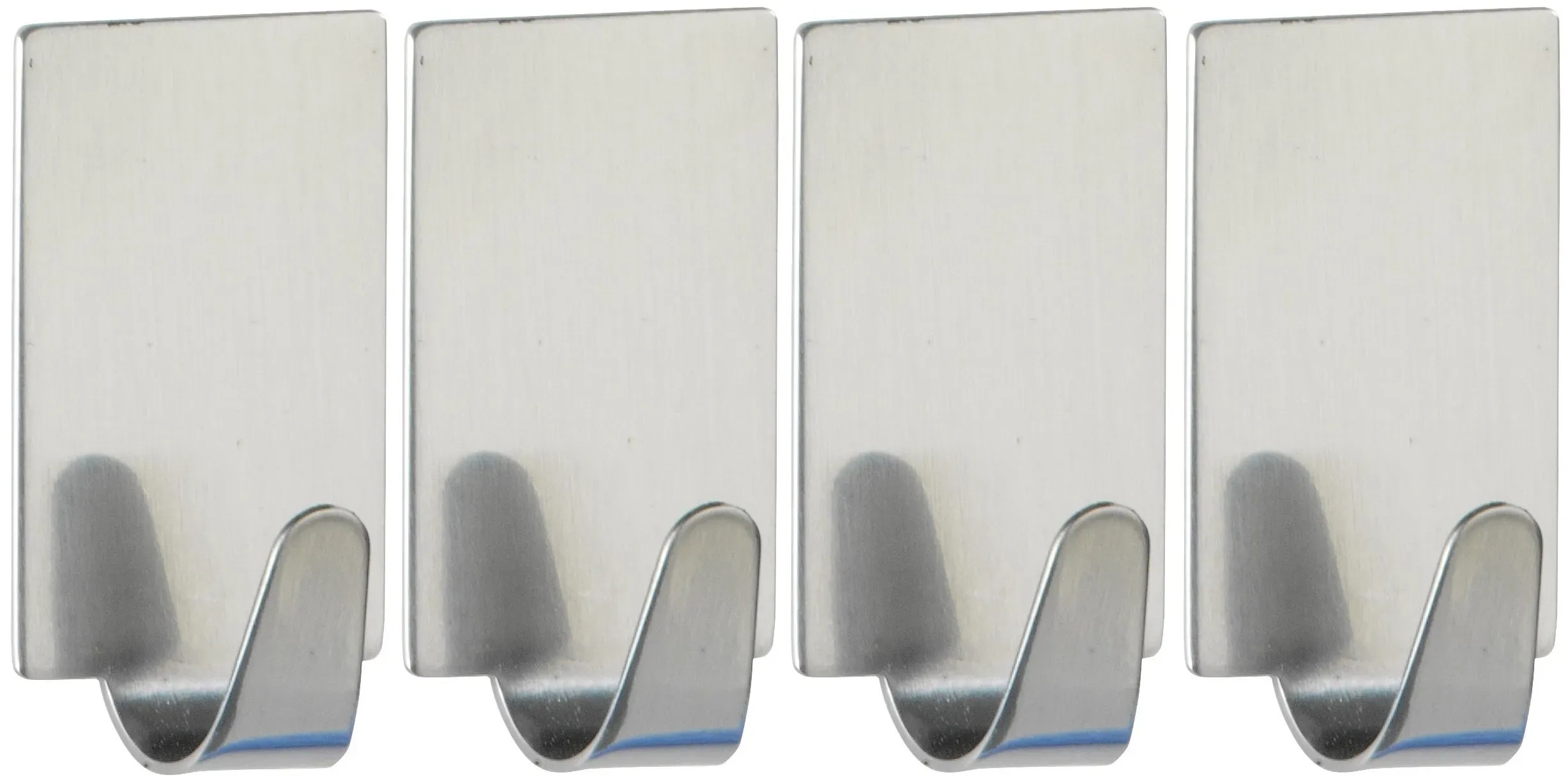 Wenko négyszögletes fényes rozsdamentes acél akasztó 4 db-os készlet Wenko négyszögletes fényes rozsdamentes acél akasztó 4 db-os készlet