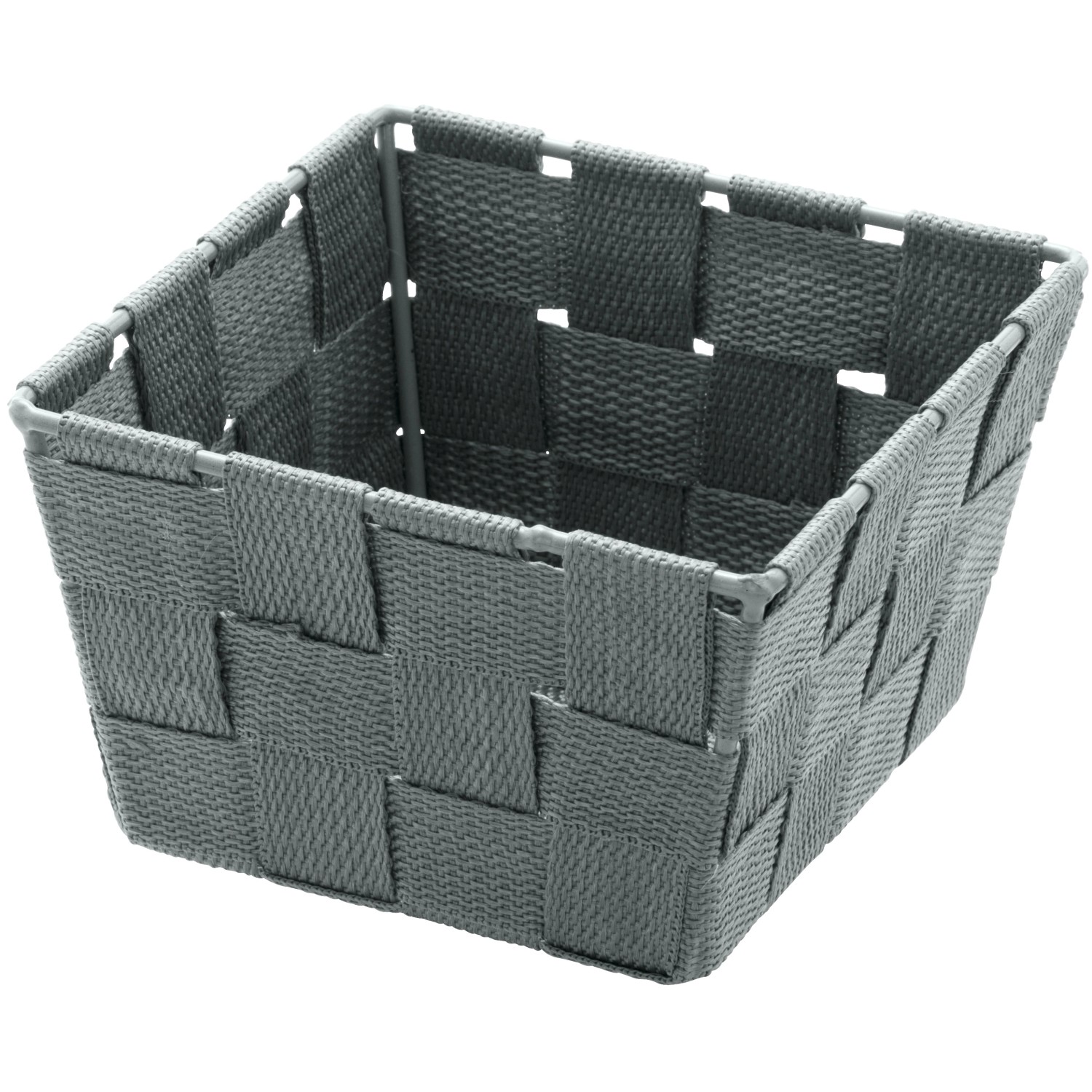 Wenko Adria Mini tárolókosár szürke négyzetes 14 cm x 9 cm x 14 cm Wenko Adria Mini tárolókosár szürke négyzetes 14 cm x 9 cm x 14 cm