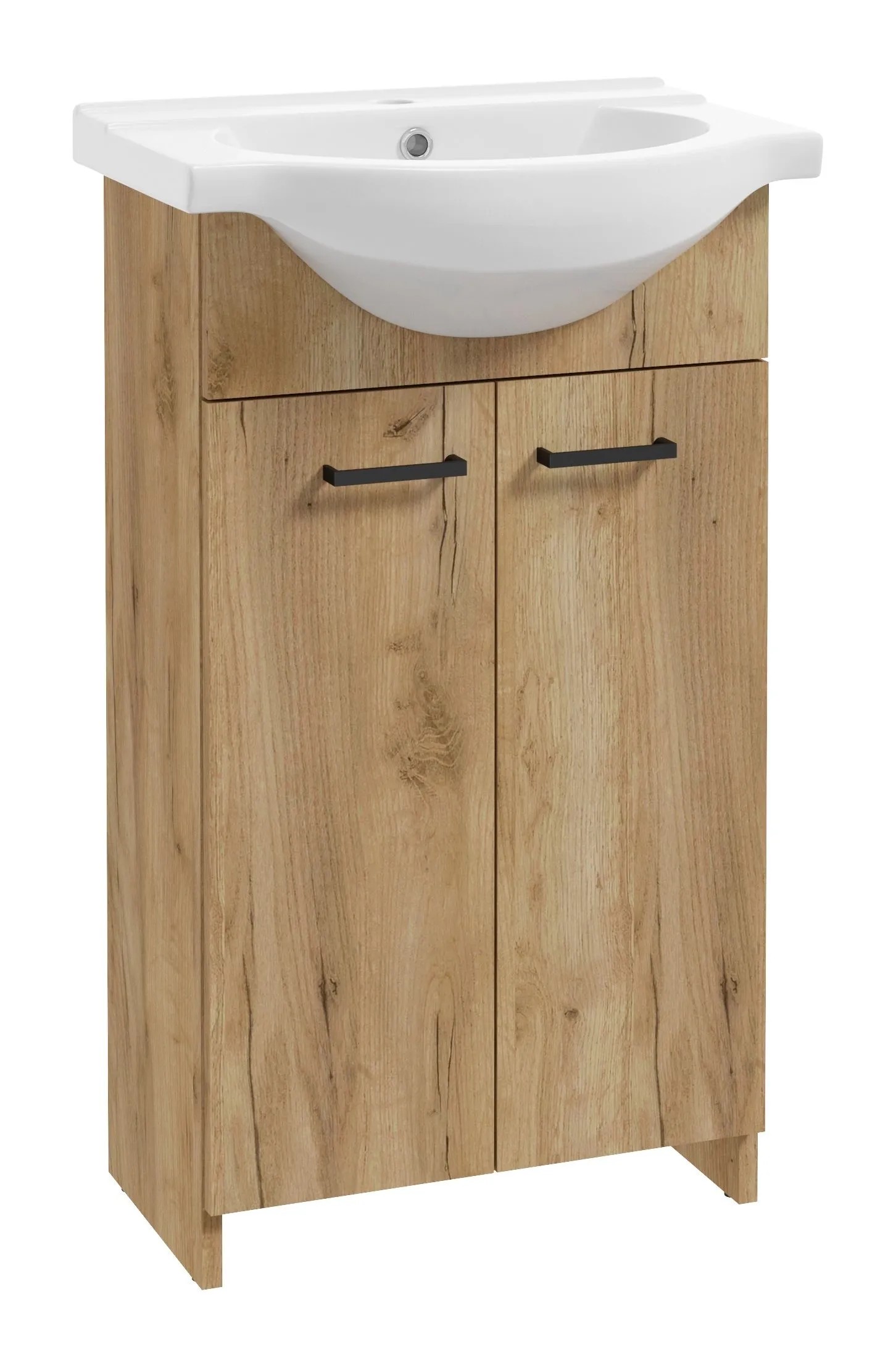 Twins mosdószekrény 50 cm golden oak kerámia mosdóval Twins mosdószekrény 50 cm golden oak kerámia mosdóval