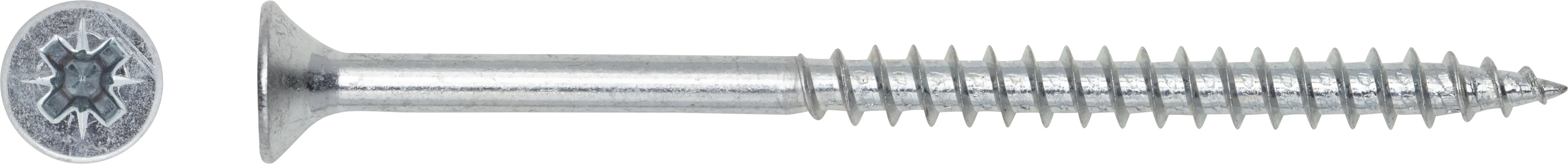 Süllyesztett fejű univerzális csavar PZ-behajtás 6 mm x 50 mm 6 darab Süllyesztett fejű univerzális csavar PZ-behajtás 6 mm x 50 mm 6 darab