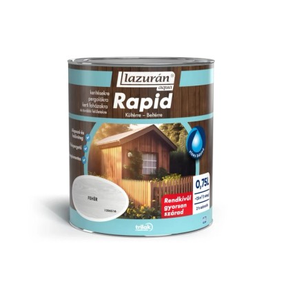 Lazurán Aqua Rapid fehér 0,75 l Lazurán Aqua Rapid fehér 0,75 l