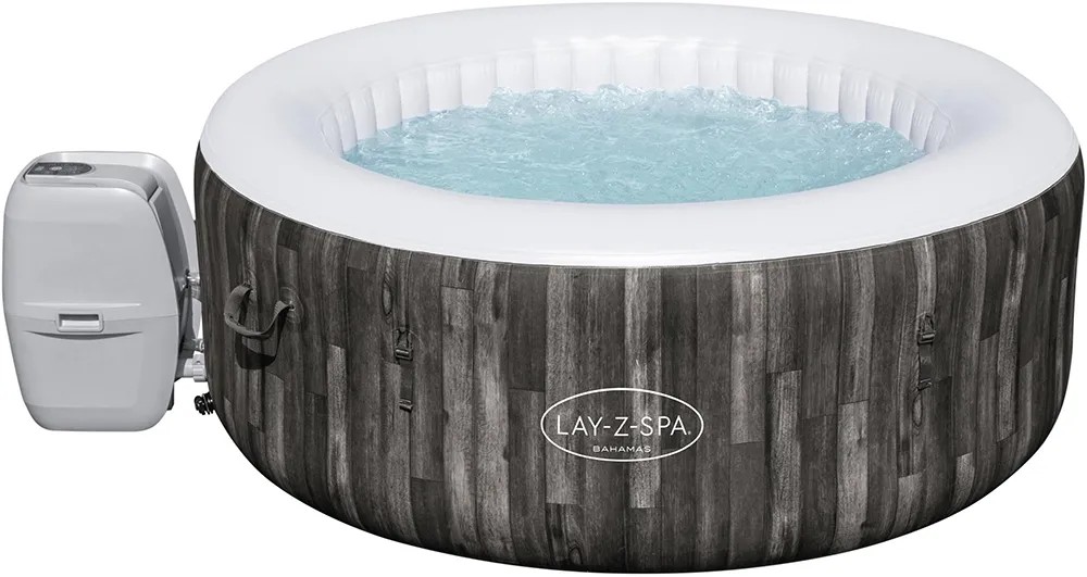 Bestway Lay-Z-Spa Bahamas AirJet, felfújható pezsgőfürdő fa hatású, szivattyúval és vízzel. Bestway Lay-Z-Spa Bahamas AirJet, felfújható pezsgőfürdő fa hatású, szivattyúval és vízzel.