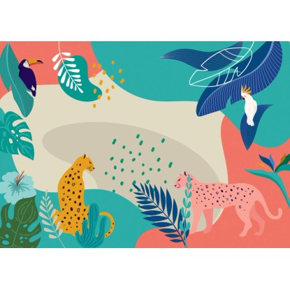 Komar nemszőtt fotótapéta Jungle Rendezvous 350 cm x 250 cm Komar nemszőtt fotótapéta Jungle Rendezvous 350 cm x 250 cm