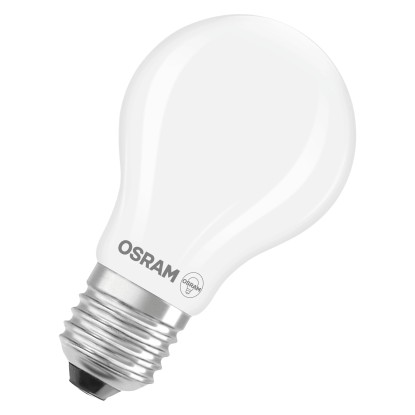 Osram LED-izzó E27 villanykörte alakú 3,4 W 470 lm szabályozható matt 10,5 x 6cm Osram LED-izzó E27 villanykörte alakú 3,4 W 470 lm szabályozható matt 10,5 x 6cm