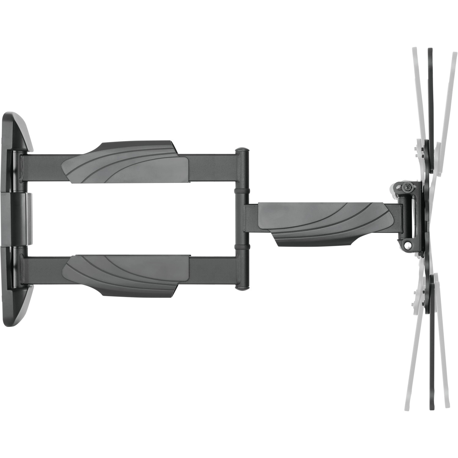 Schwaiger TV fali tartó Motion 4, dönthető, forgatható és elforgatható, 35 kg-ig. Schwaiger TV fali tartó Motion 4, dönthető, forgatható és elforgatható, 35 kg-ig.