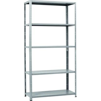 Fémpolcállvány lakkozott 5 polcos 195 cm x 100 cm x 40 cm 65kg terhelhetőség Fémpolcállvány lakkozott 5 polcos 195 cm x 100 cm x 40 cm 65kg terhelhetőség