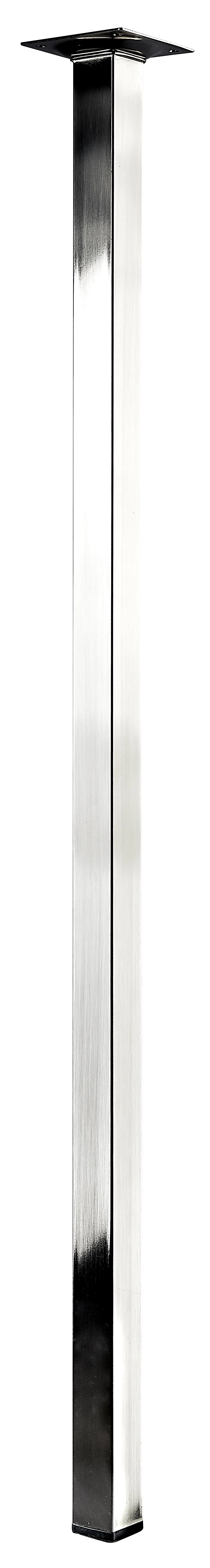 Hettich asztalláb 25 mm x 25 mm x 700 mm rozsdamentes acél hatású Hettich asztalláb 25 mm x 25 mm x 700 mm rozsdamentes acél hatású