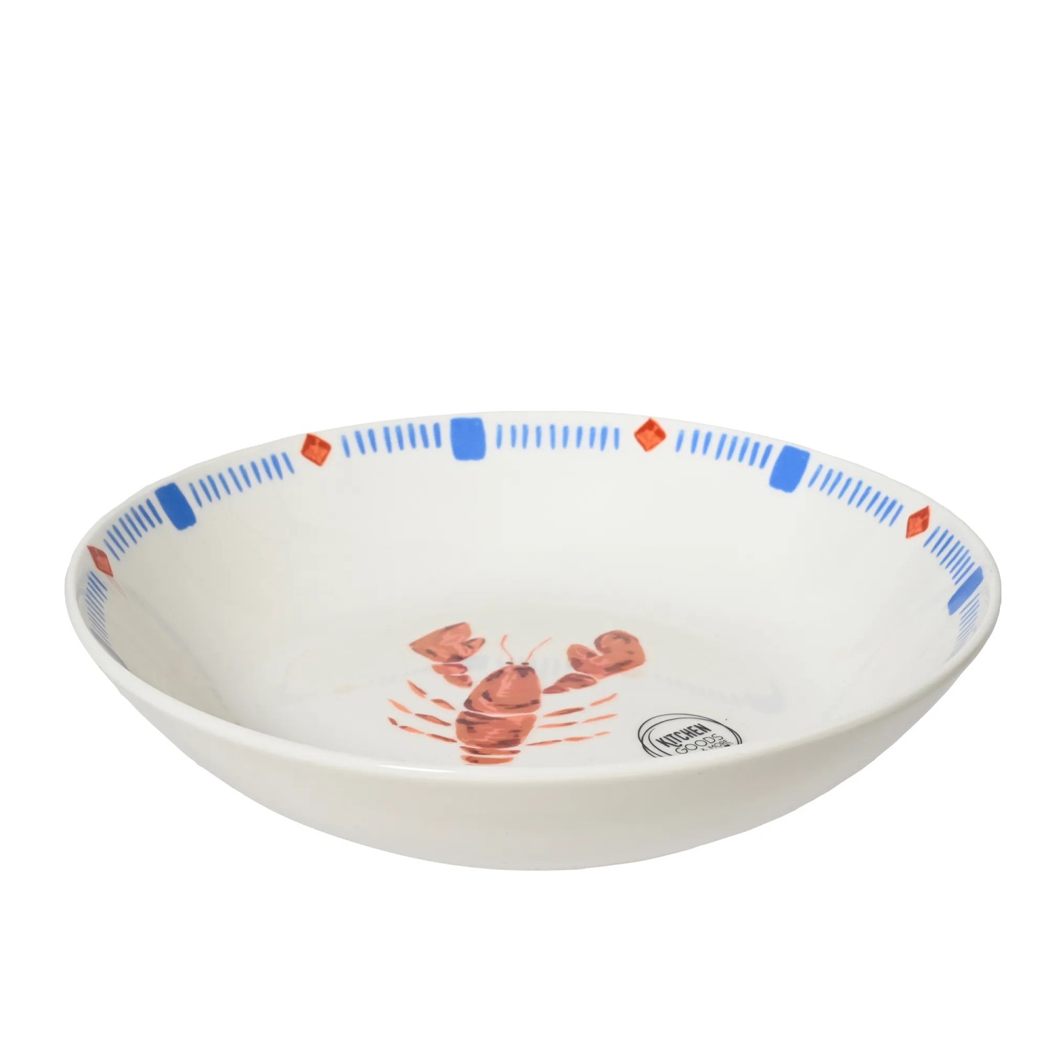 Porcelán tál kerek átmérő 20,4 cm x 4,5 cm fehér-piros Porcelán tál kerek átmérő 20,4 cm x 4,5 cm fehér-piros