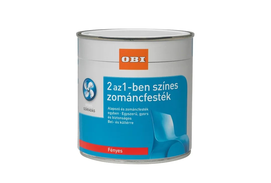 OBI 2 az 1-ben zománcfesték fényes Hófehér 2 l OBI 2 az 1-ben zománcfesték fényes Hófehér 2 l