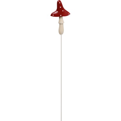 Leszúrható kerti dekoráció gomba fémből 85 cm x 3 cm x 10,5 cm piros Leszúrható kerti dekoráció gomba fémből 85 cm x 3 cm x 10,5 cm piros
