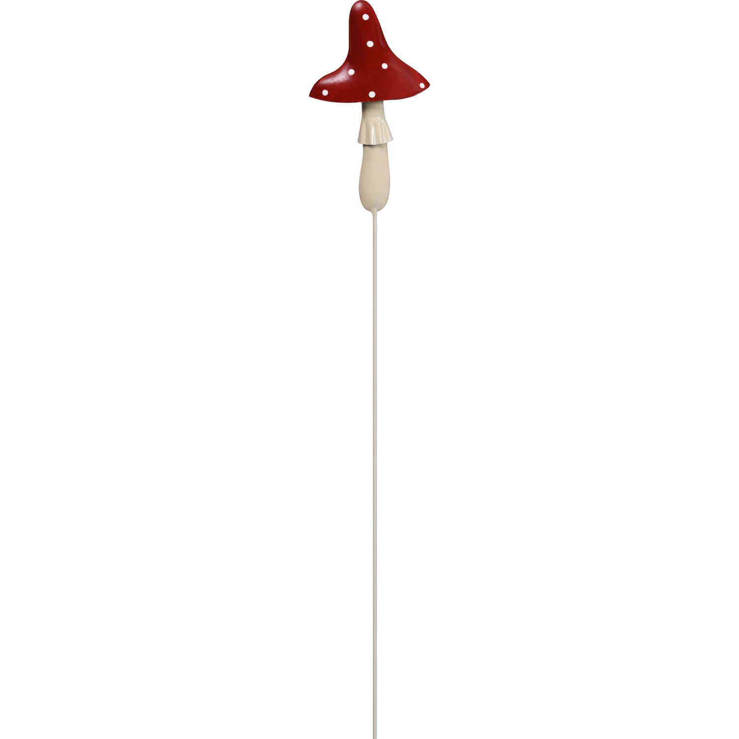 Leszúrható kerti dekoráció gomba fémből 85 cm x 3 cm x 10,5 cm piros Leszúrható kerti dekoráció gomba fémből 85 cm x 3 cm x 10,5 cm piros