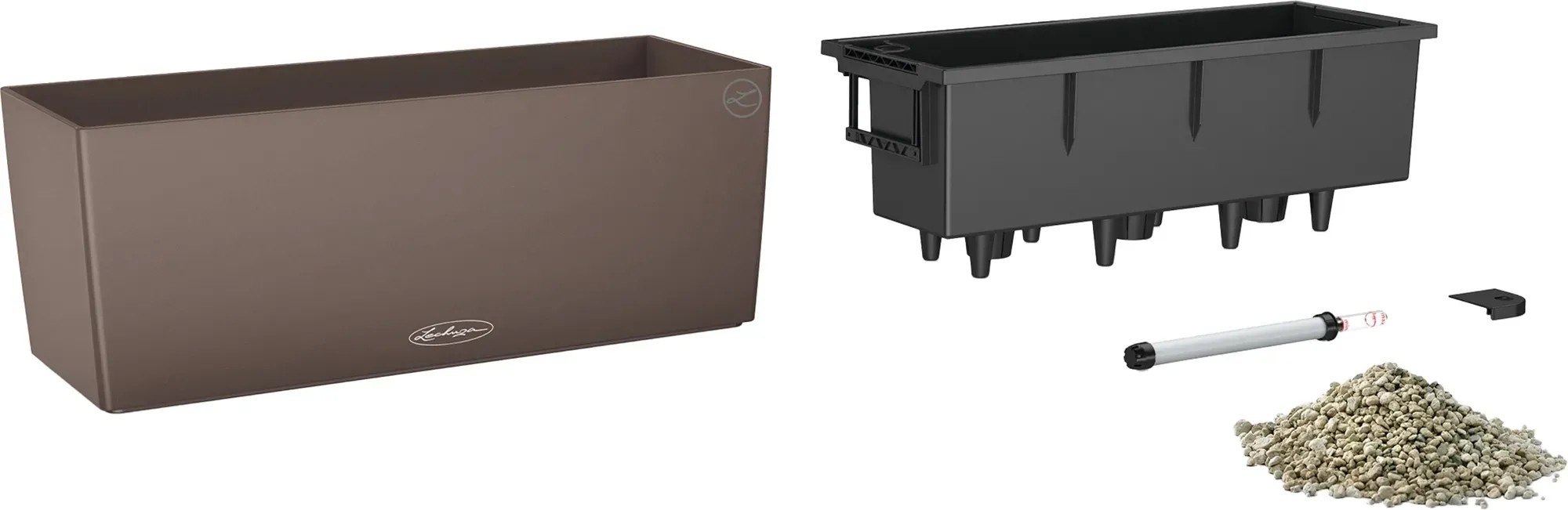 Lechuza Balconera Color 50 Muskat, 50 cm-es balkonláda öntözőrendszerrel és tartozékokkal. Lechuza Balconera Color 50 Muskat, 50 cm-es balkonláda öntözőrendszerrel és tartozékokkal.