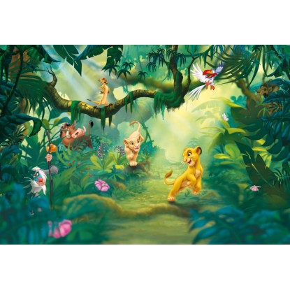 Komar fotótapéta Lion King Jungle 368 cm x 254 cm Komar fotótapéta Lion King Jungle 368 cm x 254 cm
