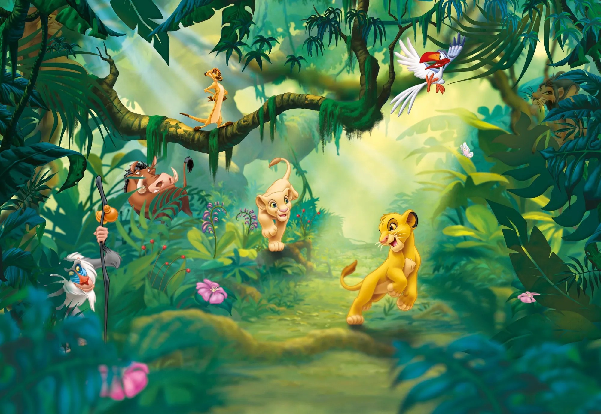 Komar fotótapéta Lion King Jungle 368 cm x 254 cm Komar fotótapéta Lion King Jungle 368 cm x 254 cm