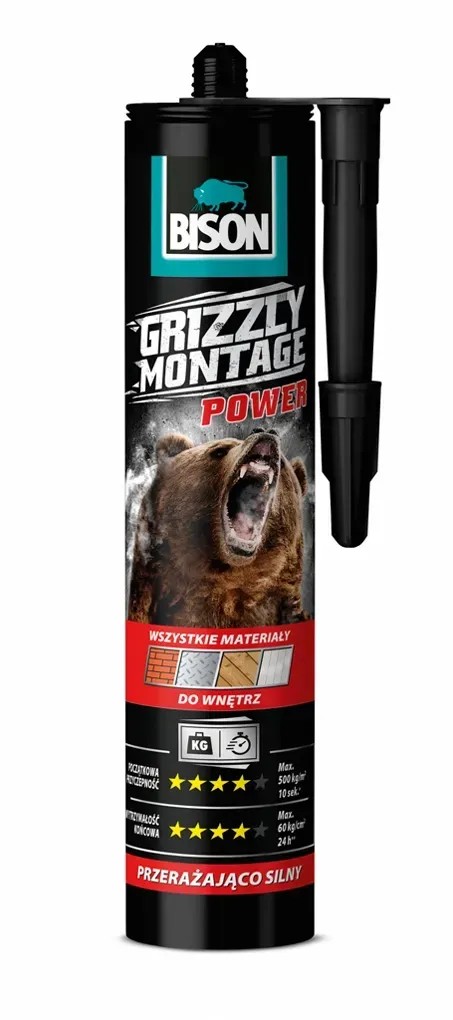 Bison grizzly extra erős szerelési ragasztó Bison grizzly extra erős szerelési ragasztó
