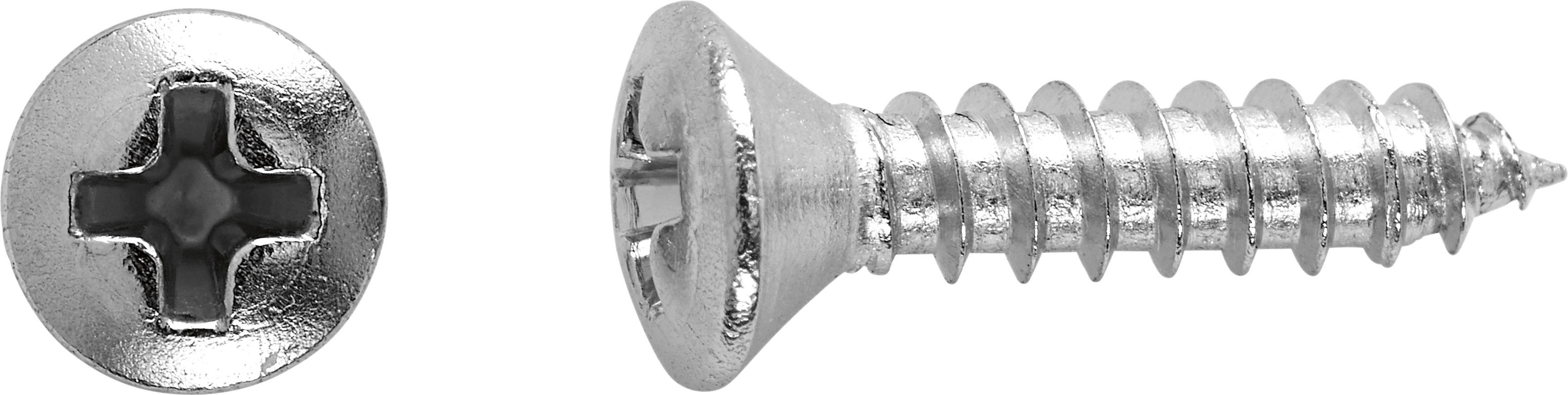 Süllyesztett lencsefejű univerzális csavar PH-behajtással 2,9 mm x 9,5 mm Süllyesztett lencsefejű univerzális csavar PH-behajtással 2,9 mm x 9,5 mm