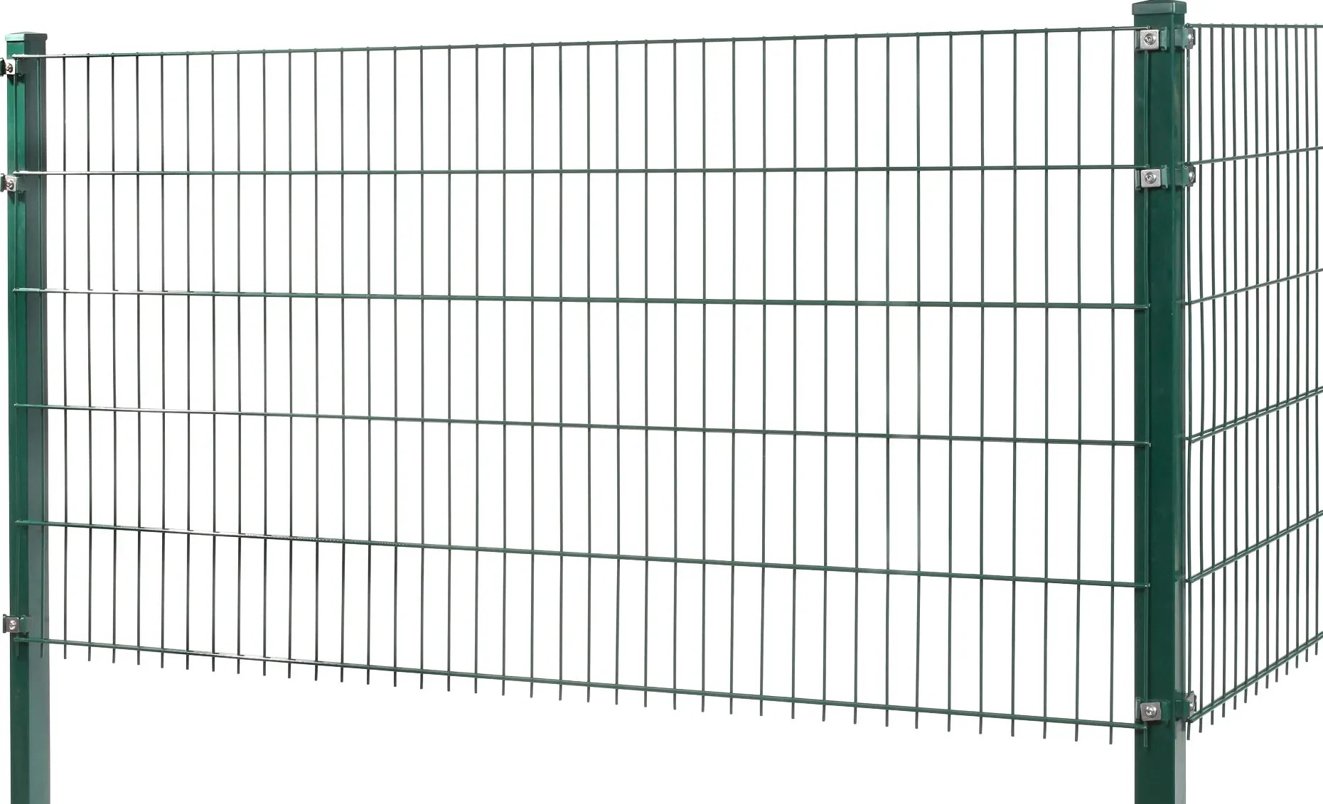 Kétrudas hálós kerítéspanel fém 83 cm x 201 cm zöld Kétrudas hálós kerítéspanel fém 83 cm x 201 cm zöld