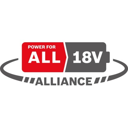 Bosch 18V akkumulátor rendszer logó: Power for All Alliance. Akkumulátor elektromos szerszámokhoz. Bosch 18V akkumulátor rendszer logó: Power for All Alliance. Akkumulátor elektromos szerszámokhoz.