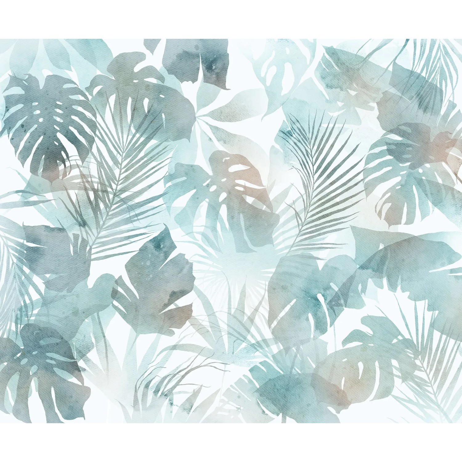 Komar fátyoltapéta Aqua Flora 350 cm x 250 cm kék-fehér Komar fátyoltapéta Aqua Flora 350 cm x 250 cm kék-fehér